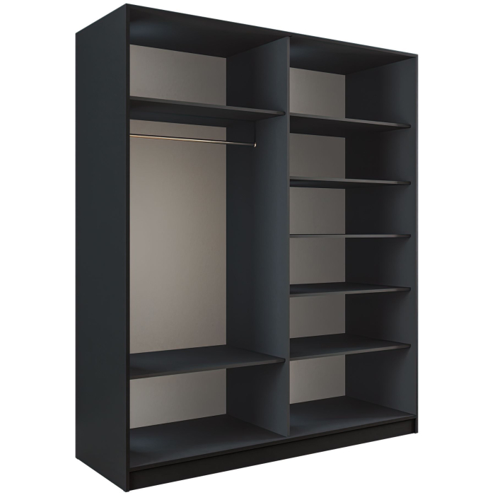 Шкафы-купе 2-х дверные, Шкаф-купе Эста 2-х дверный Стекла хаки/Доводчик 200х66х240