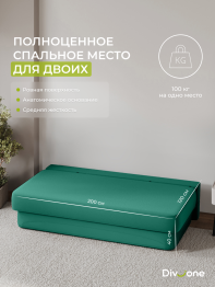 Бескаркасный диван-кровать Клиффорд 2000*930 мм велюр