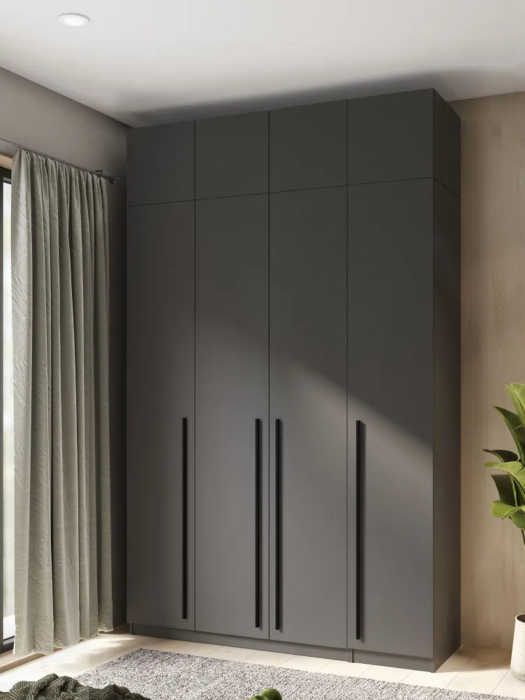 Шкафы, Шкаф для одежды распашной с ящиками 4-х дверный с антресолью, София, 2600х1600х520 мм