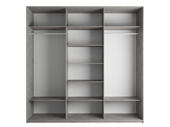 Шкаф-купе Эста 3-х дверный ДСП/Стекла пудра/Доводчик 270х66х240