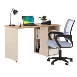 Письменный стол Лайт 12.163 с домашним креслом 103 серым