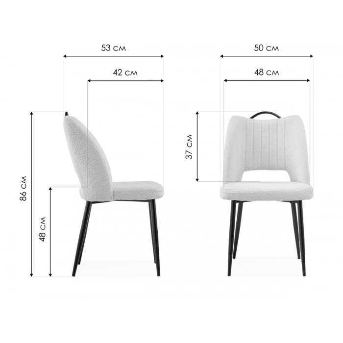 Стулья, Стул на металлокаркасе Barton