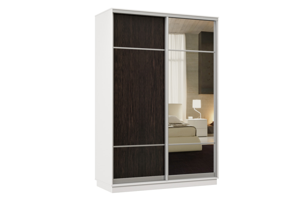 Шкафы-купе, Шкаф-купе Премьер Лайт 01 Мини (08;11) двухдверный