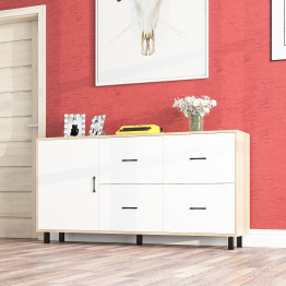 Комод широкий с дверкой и ящиками РВК 125-1704