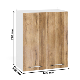 Шкаф навесной кухонный 60 см. Мебель 24 ШВ600