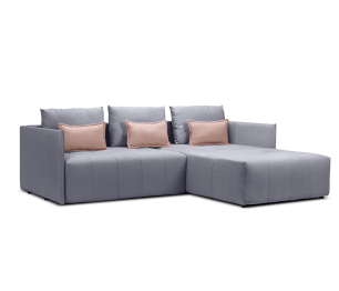 Диван еврокнижка угловой Чилетти, микровелюр