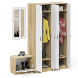 Прихожая П-6 компоновка № 8 МДФ фрезеровка ромб