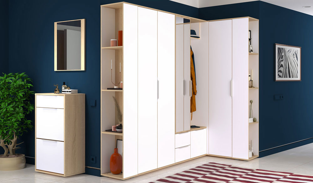 Прихожая, Прихожая Куба Шкаф комбинированный 10.14