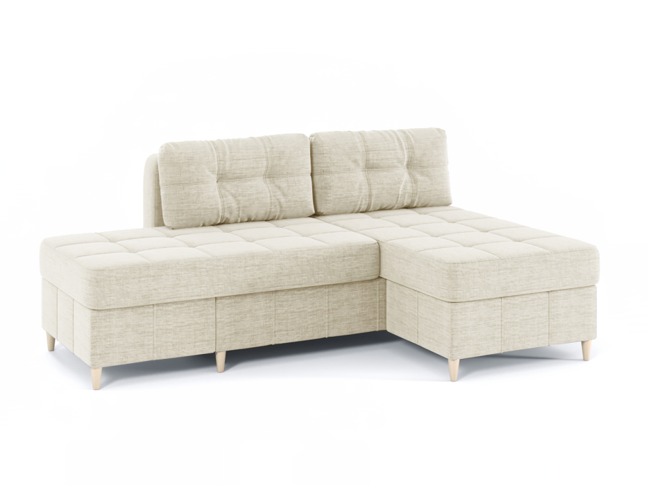 Диваны угловые в гостиную, Диван-кровать угловой Оливер Люкс 2 еврокнижка-трансформер, рогожка Люкс