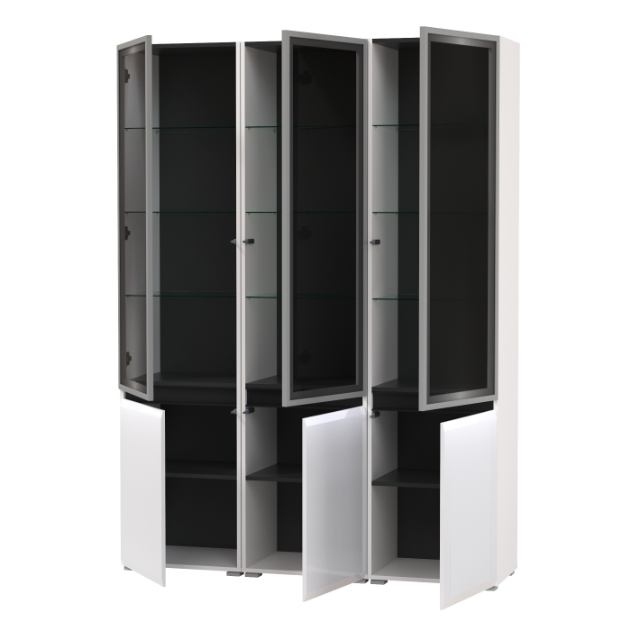 Витрины, Горка в гостиную с с тремя стеклянными дверками Сидней 13.201