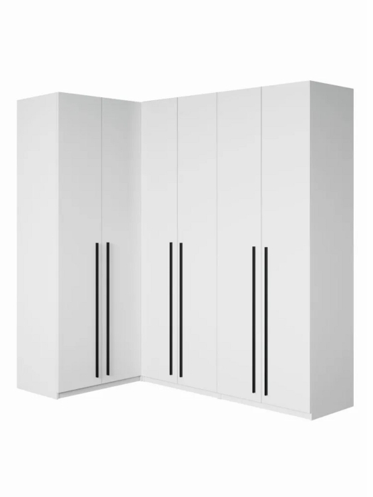 Угловые шкафы, Угловой шкаф для одежды распашной с ящиками София 2200х2100х1300 мм