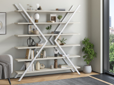 Стеллажи, Стеллаж Айсберг Лофт ИКС белый