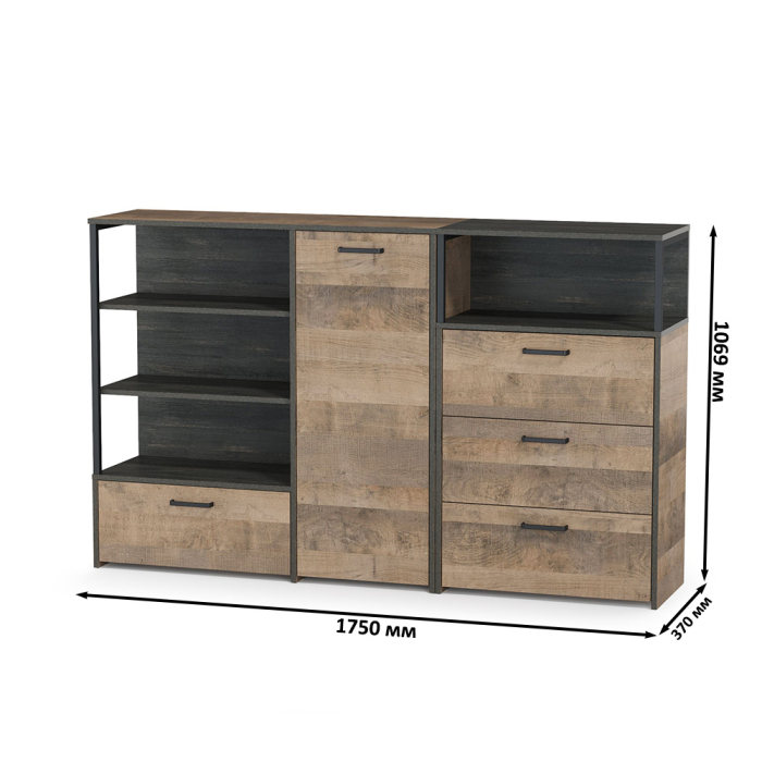 Комоды, Комод с комодом с ящиками Трувор