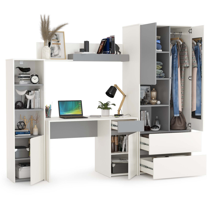 Для девочек, Детская мебельная стенка Торонто № 4