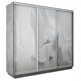 Шкаф-купе Экспресс 3-х дверный Фотопечать Шелк Стекла 180х60х240