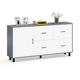 Комод широкий с дверкой и ящиками РВК 125-1704