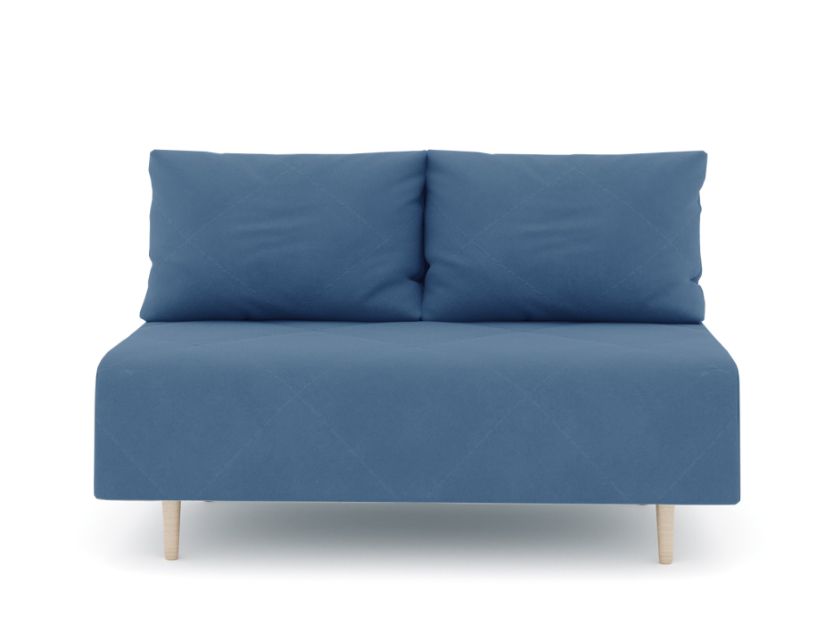 Дизайнерские диваны для гостиной, Диван прямой нераскладной Милли мини 2-х  местный без подлокотников, велюр