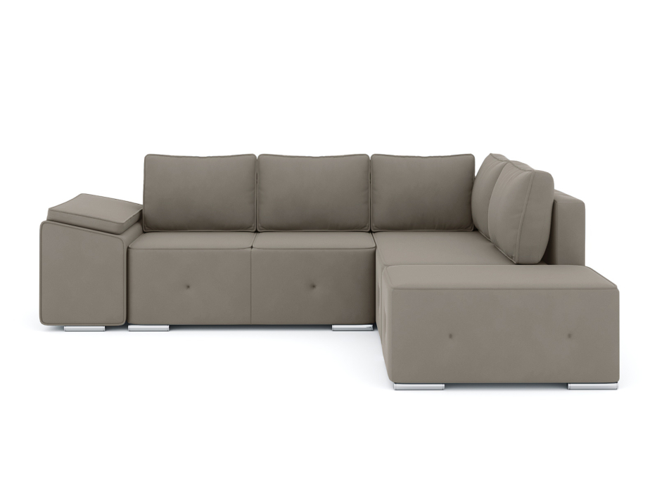 Диваны угловые в гостиную, Диван-кровать угловой Хавьер  ПБ еврокнижка, велюр