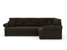 Диваны угловые в гостиную, Диван-кровать угловой Мирта дельфин, рогожка Люкс