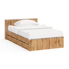 Кровать с ящиками и ящиком для хранения белья односпальная Ксения 1200