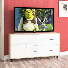 Комод широкий с дверкой и ящиками РВК 125-1704