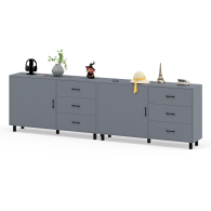 Комоды, Тумба-комод с двумя дверками и шестью ящиками 122-1504