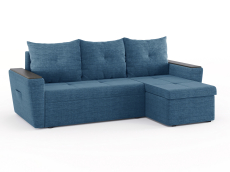 Диваны угловые в гостиную, Диван-кровать угловой Дубай Майами еврокнижка трехсекционная, рогожка Люкс