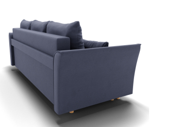 Прямой диван Мелодия,НПБ,еврокнижка,велюр