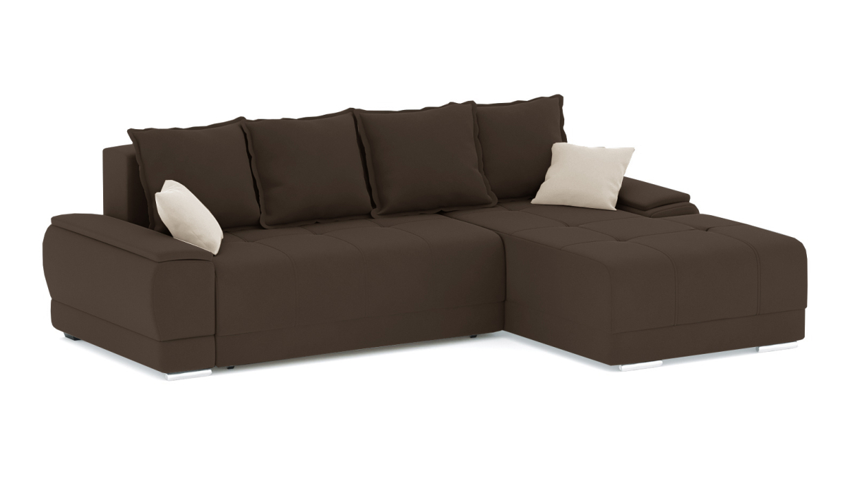 Диваны угловые в гостиную, Диван-кровать угловой Нордвикс Мини, велюр