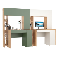 Прямые компьютерные столы, Комплект из рабочих столов Mobi Комфорт 12.71