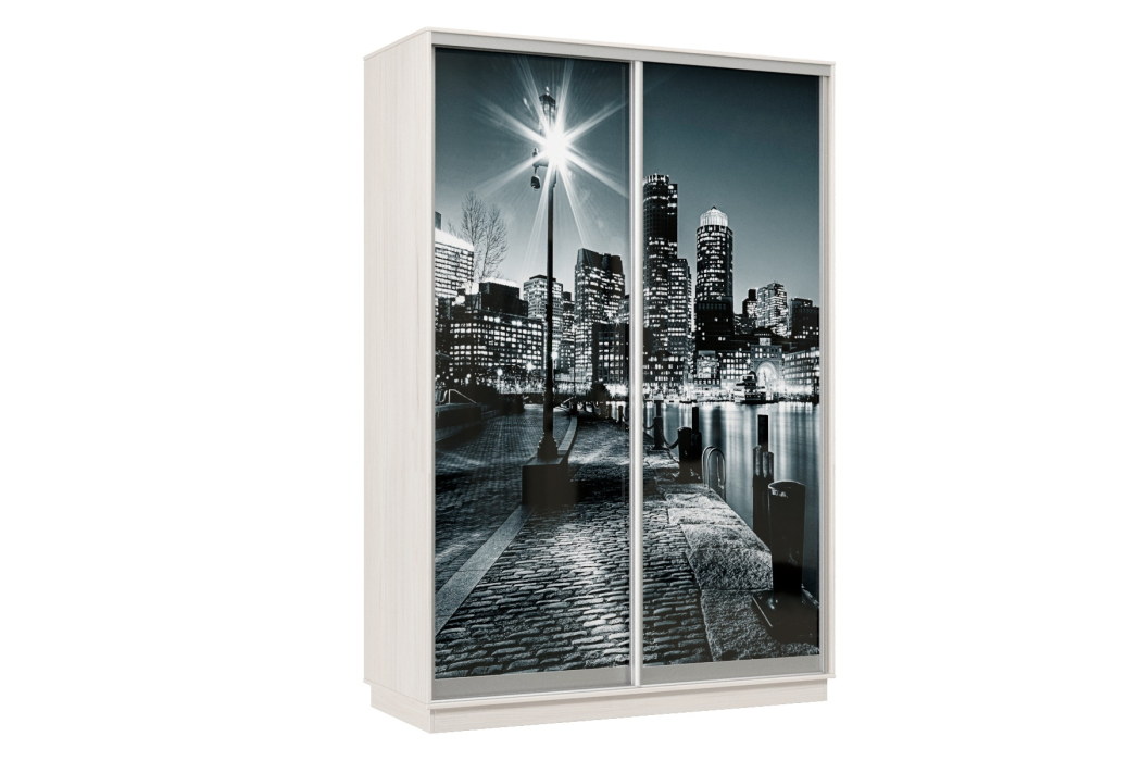 Шкафы-купе, Шкаф-купе Премьер Лайт 12 Ф-1356 двухдверный