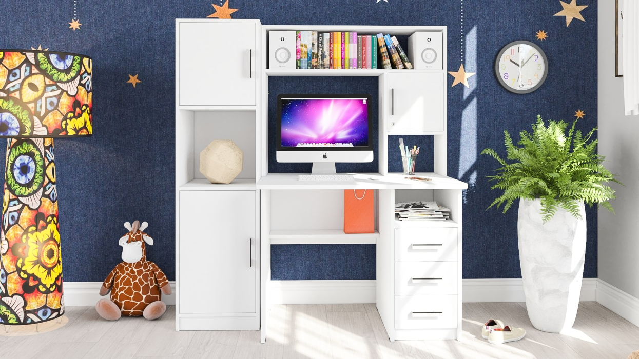 Прямые компьютерные столы, Компьютерный стол с колонкой СК-9