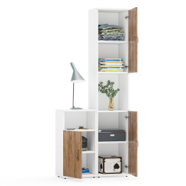 Пенал открытый с тумбой с дверкой Лидер-8.