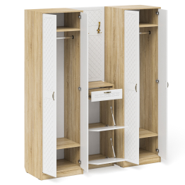 П-6 прихожая компоновка № 15 МДФ фрезеровка ромб