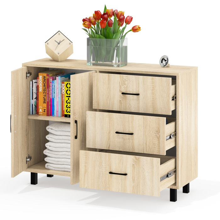 Комоды, Комод-тумба две дверки и три ящика РВК 123-1204