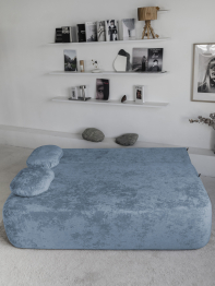 Бескаркасный диван Бабл, плюше 