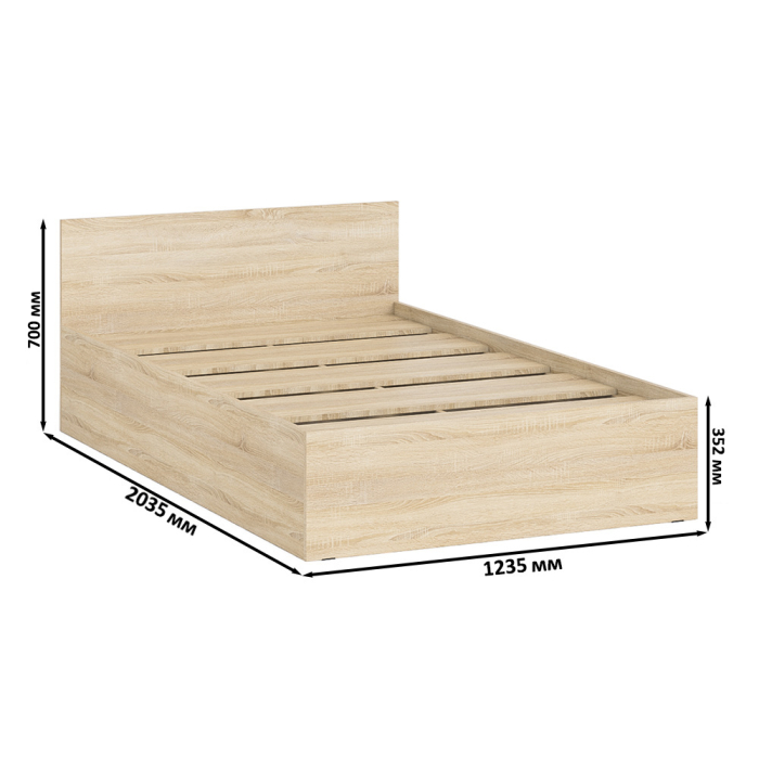 Кровати 120х200, Кровать Мори 1200