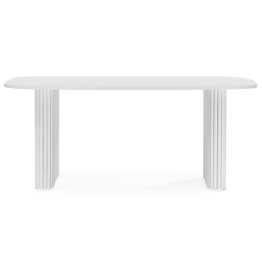 Деревянный стол Бавария 200*90 (белые ноги)