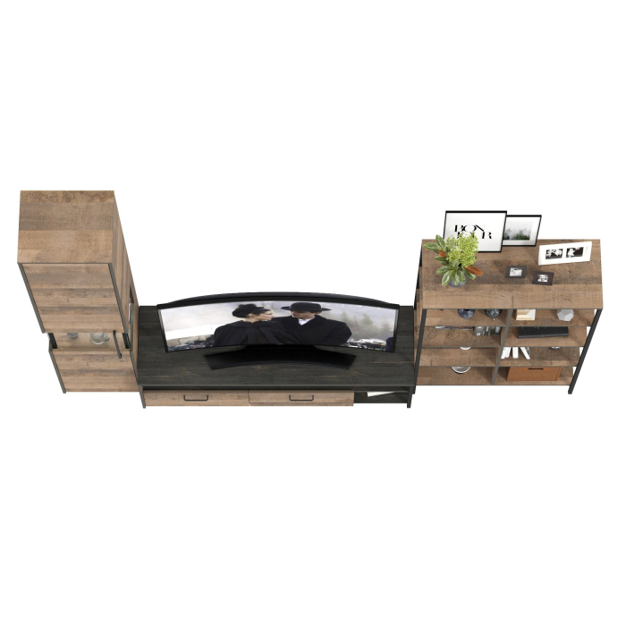 Стенки для гостиной, Гостиная с подсветкой Трувор № 16