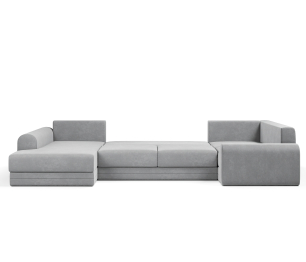 Угловой диван Модерно П-образный, велюр