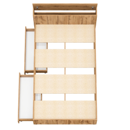 Кровать с ящиками и ящиком для хранения белья односпальная Ксения 1200