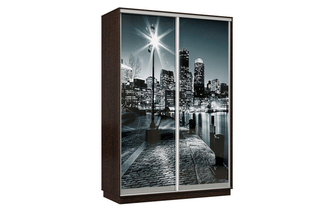 Шкафы-купе, Шкаф-купе Премьер Лайт 04 Мини Ф-1356 двухдверный