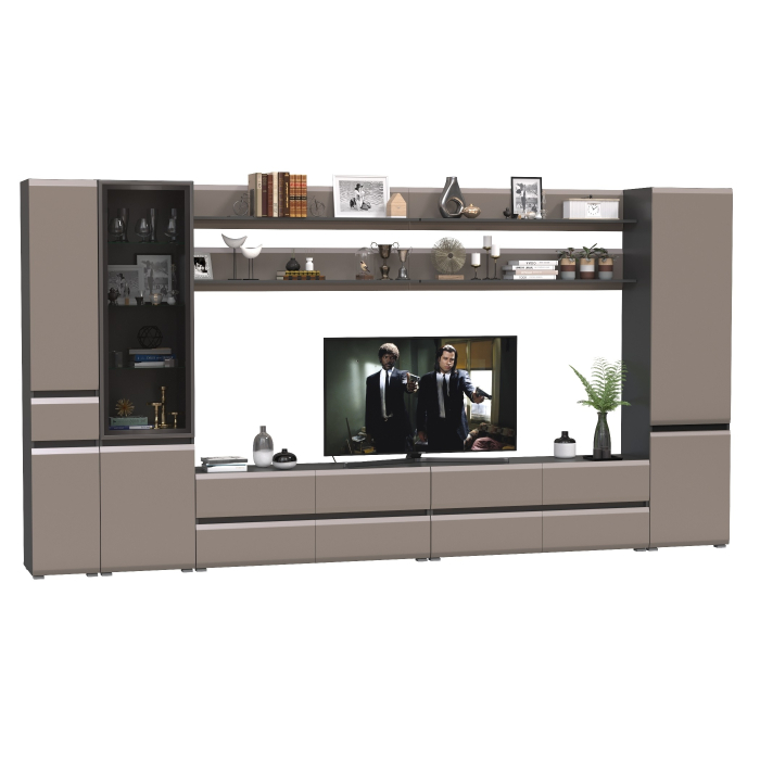 Стенки для гостиной, Стенка в гостиную модульная Сидней комплектация № 115