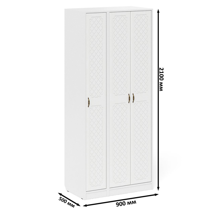 Прихожие, Шкаф-пенал для прихожей П-6-500 фрезеровка ромб