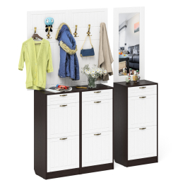 Прихожая П-6 № 6 МДФ фрезеровка прованс