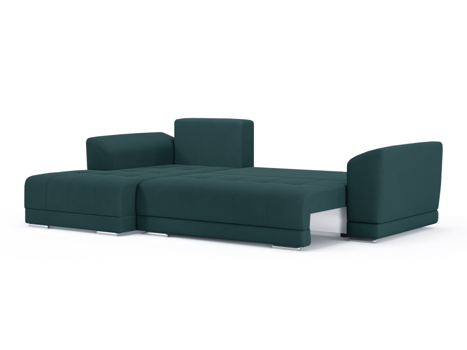 Диваны угловые в гостиную, Диван-кровать угловой Рентон еврокнижка, велюр