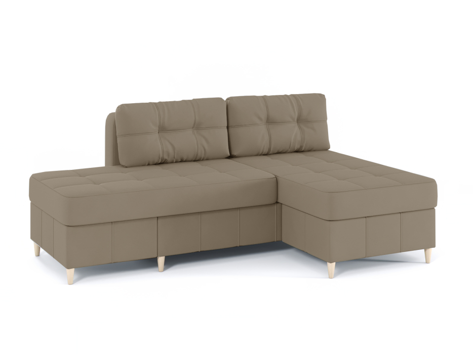 Диваны угловые в гостиную, Диван-кровать угловой Оливер Люкс 2 еврокнижка-трансформер, велюр