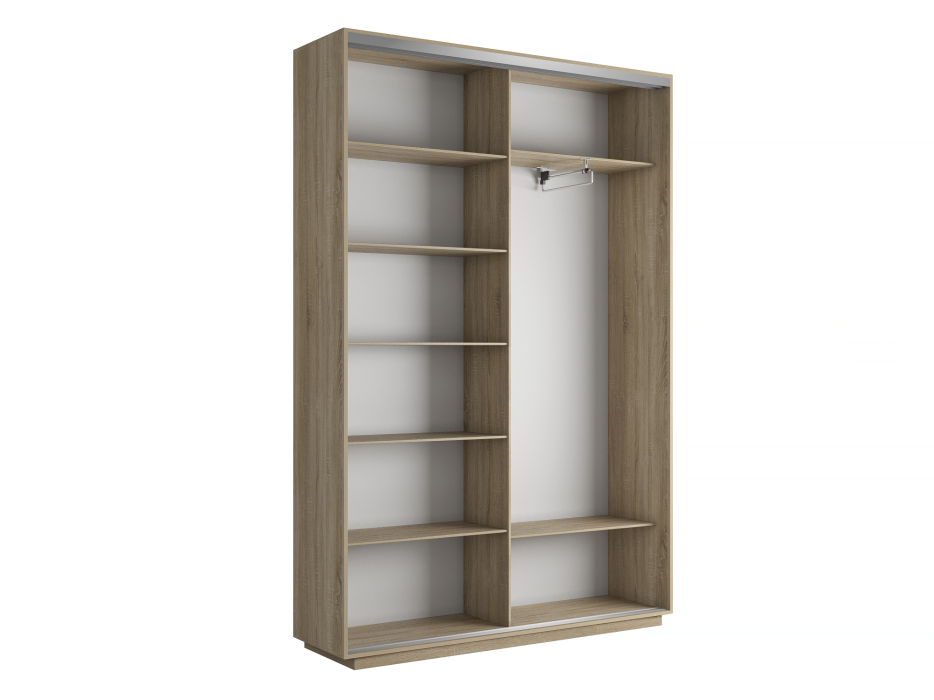 Шкафы-купе 2-х дверные, Шкаф-купе Экспресс Медиум дуо 2200 x 1400 x 450