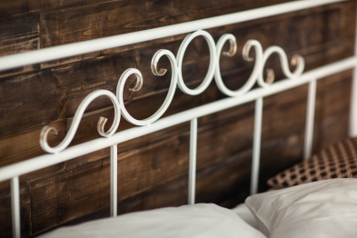 Кованая кровать Сандра1.4 с двумя спинками