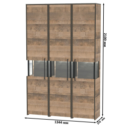 Набор из трёх пеналов с подсветкой в гостиную Трувор